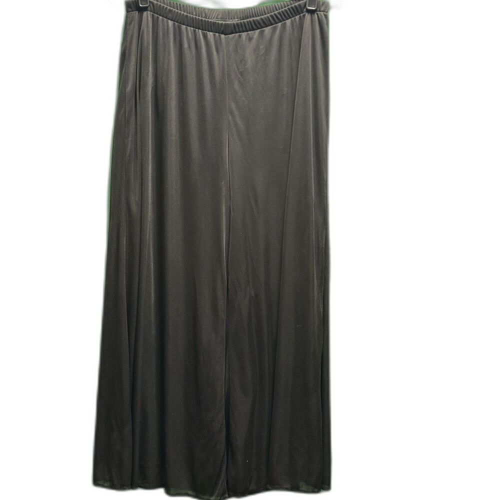 Vintage Dressbarn Collection Black Layered Wide Leg Dress Pants - Women's 1X